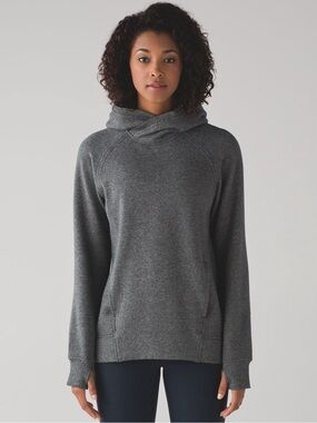 Lululemon Fleece Please Pullover -
Heathered Speckled Black